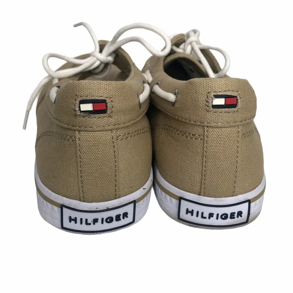 Tommy Hilfiger TmRoberto Mens Shoes Deck Beige Lace Up Size 9 EUC